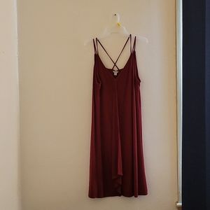 Burgundy dress